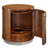 JualWalnut Mini Bar Lamp Table