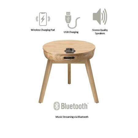 San Francisco Smart Lamp Table with Wireless Charging