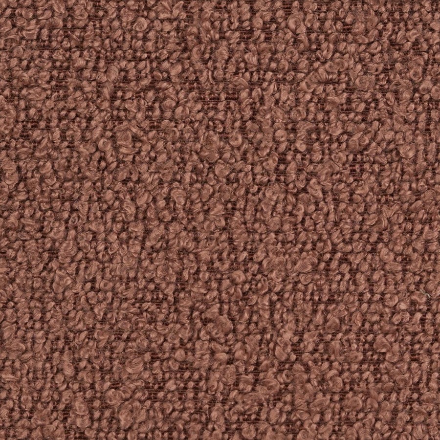 Brown Boucle Swivel Office Chair - Joelle