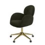 Dark Green Baby Boucle Swivel Office Chair - Joelle 