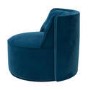 Navy Velvet Retro Chair - Jamie