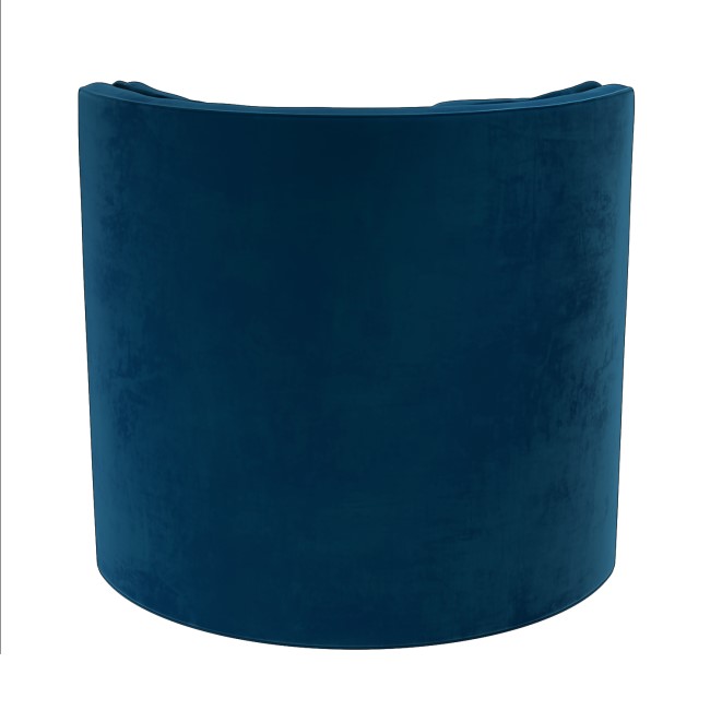 Navy Velvet Retro Chair - Jamie