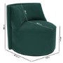 GRADE A1 - Green Velvet Accent Chair - Jamie