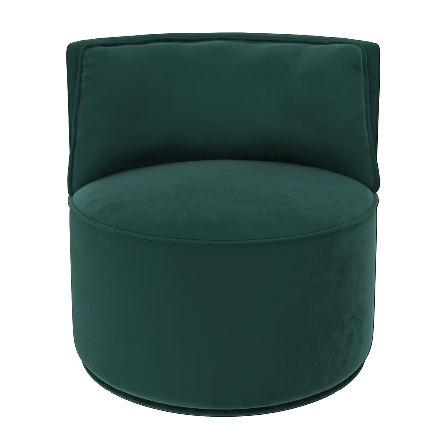GRADE A1 - Green Velvet Accent Chair - Jamie