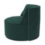 GRADE A1 - Green Velvet Accent Chair - Jamie