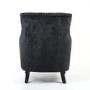 Jamestown Black Crushed Velvet Fabric Armchair