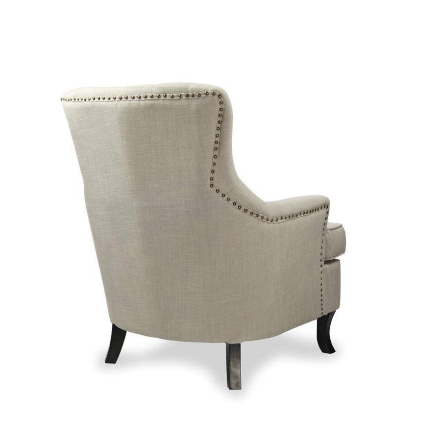 Jamestown Armchair iin Light Grey Fabric