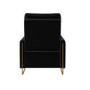 Black Velvet Electric Recliner Chair - Joni