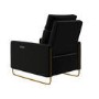 Black Velvet Electric Recliner Chair - Joni