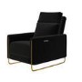 Black Velvet Electric Recliner Chair - Joni