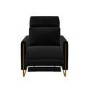 Black Velvet Electric Recliner Chair - Joni