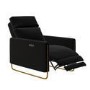 Black Velvet Electric Recliner Chair - Joni