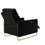 Black Velvet Electric Recliner Chair - Joni