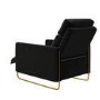 Black Velvet Electric Recliner Chair - Joni