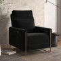Black Velvet Electric Recliner Chair - Joni