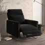 Black Velvet Electric Recliner Chair - Joni