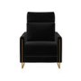 Black Velvet Electric Recliner Chair - Joni