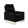Black Velvet Electric Recliner Chair - Joni