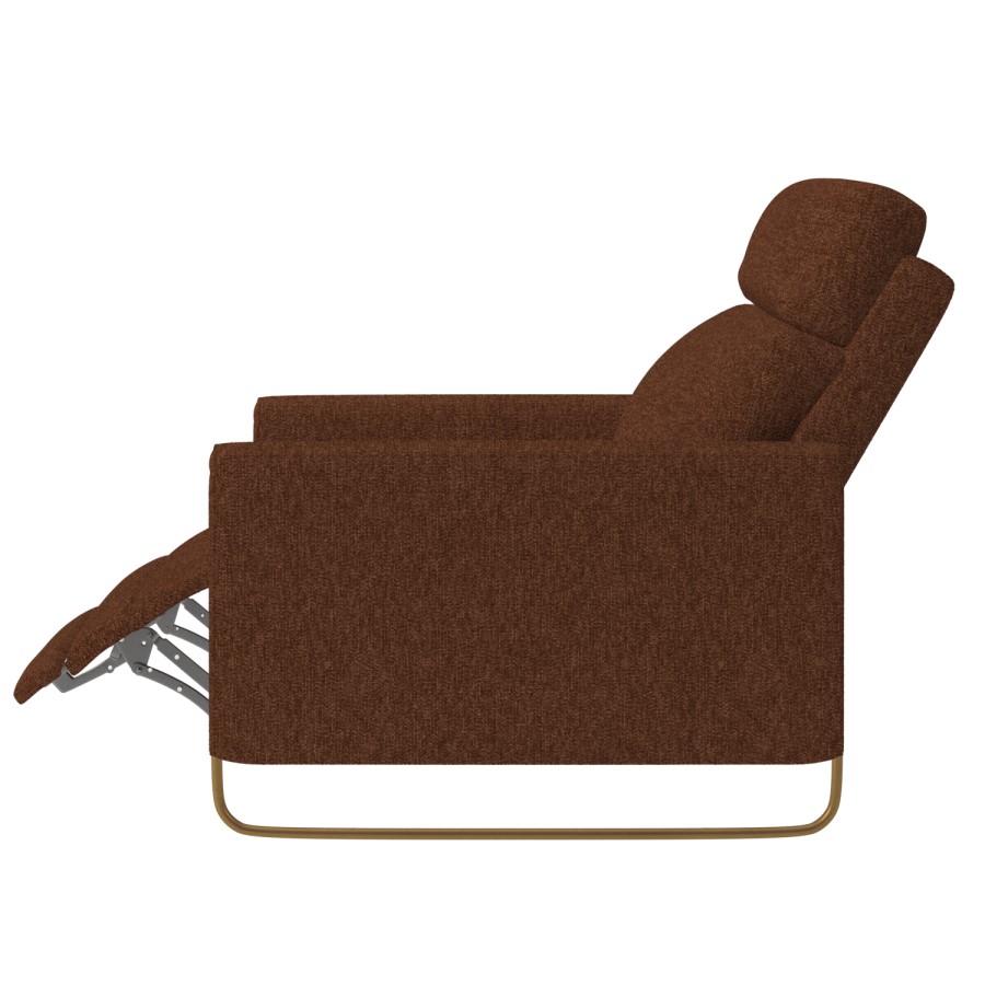 Brown Chenille Electric Recliner Chair - Joni