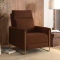 JON003 Brown Chenille Electric Recliner Chair with USB - Joni