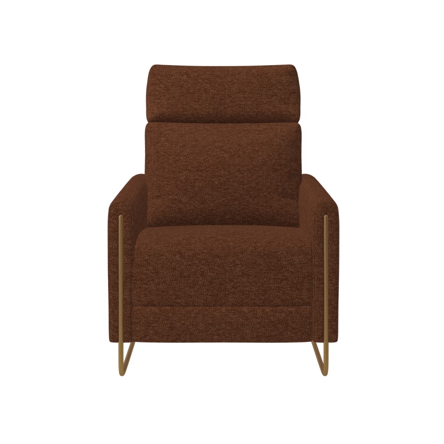 Brown Chenille Electric Recliner Chair - Joni