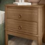 Solid Wood 2 Drawer Bedside Table - Josephine