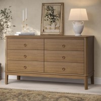 Solid Wood Chest of 6 Drawers - Josephine