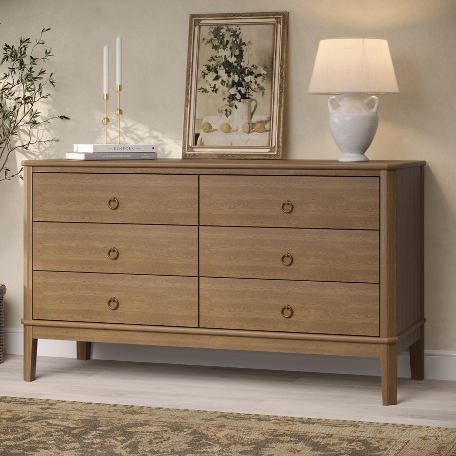 Solid Wood Chest of 6 Drawers - Josephine