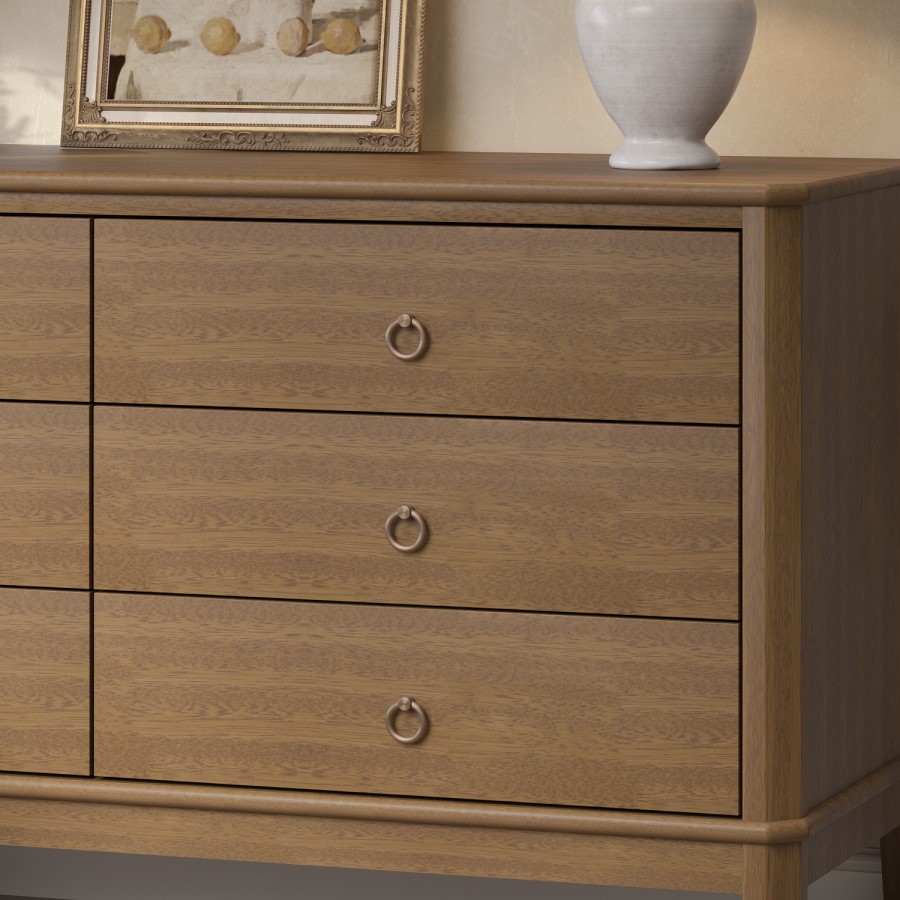 Solid Wood Chest of 6 Drawers - Josephine