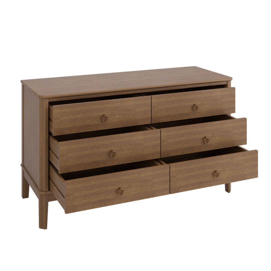 Solid Wood Chest of 6 Drawers - Josephine