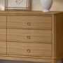 Solid Light Wood Chest of 6 Drawers - Josephine