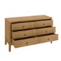 Solid Light Wood Chest of 6 Drawers - Josephine