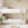 White and Oak Low Bunk Bed - Jesse