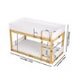 White and Oak Low Bunk Bed - Jesse