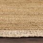 Natural Jute Runner Rug with White Border - 200 x 67 cm - Origins