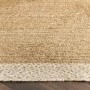 Natural Jute Runner Rug with White Border - 200 x 67 cm - Origins
