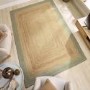 Natural Jute Rug with Green Border - 230 x 160 cm - Origins