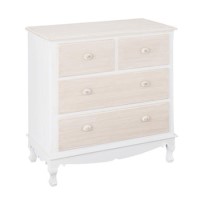 LPD White 2+2 Drawer Chest of Drawers - Juliette