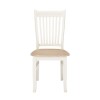 LPD Juliette Pair of Soft Cream Wooden Dining Chairs
