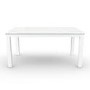 Jewel White High Gloss 160cm Dining Table - Seats 6
