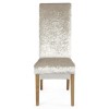 Jasmine Silver Crushed Velvet Pair of Chairs