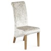 Jasmine Silver Crushed Velvet Pair of Chairs