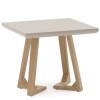 Jenoah High Gloss Lamp Table in Taupe