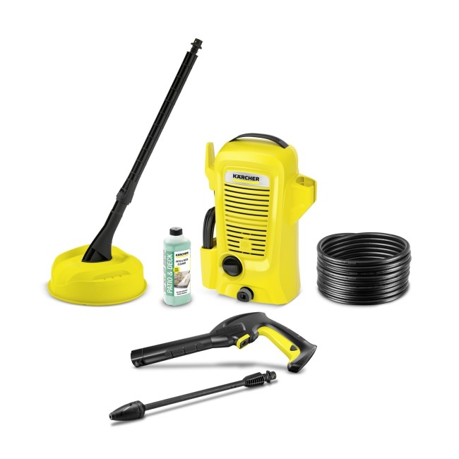 Karcher K2 Universal Home Pressure Washer with Patio Cleaner and Stone Detergent