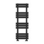 Black Corner Towel Radiator 1200 x 400mm - Kahli