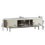 GRADE A1 - Large TV Unit in Taupe with Storage - TV's up to 77" - Kallen