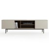 Large TV Unit in Taupe with Storage - TV&#39;s up to 77&quot; - Kallen