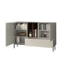 Large Taupe Sideboard - 9 Storage Compartments - Kallen