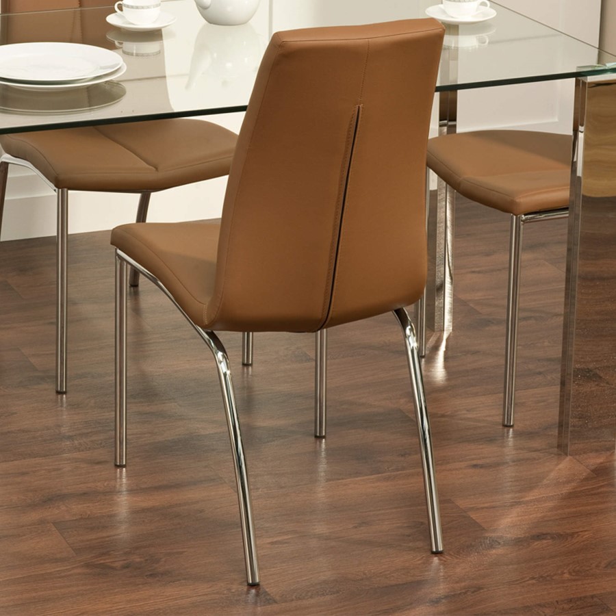 World Furniture Pair of Kansas Dining Chairs in Cinnamon