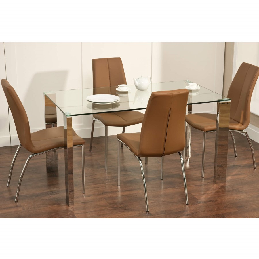 World Furniture Pair of Kansas Dining Chairs in Cinnamon